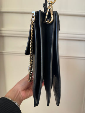 Chloe Faye Bag In Black Suede
