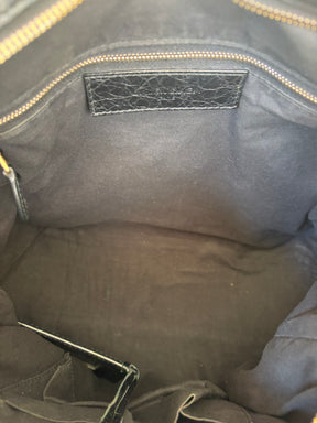 Balenciaga Velo Bag Black With Gold Tone HW