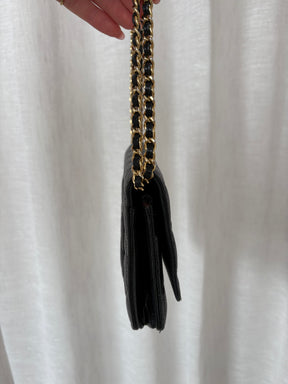 Chanel Wallet On A Chain Gold Harware In Black Caviar