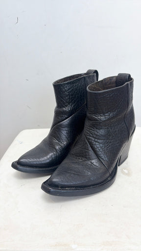 Acne Studios Black Leather Ankle Boots, 36