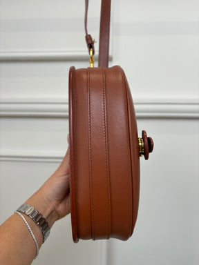 Dior Chestnut Leather Medium Bobby Bag