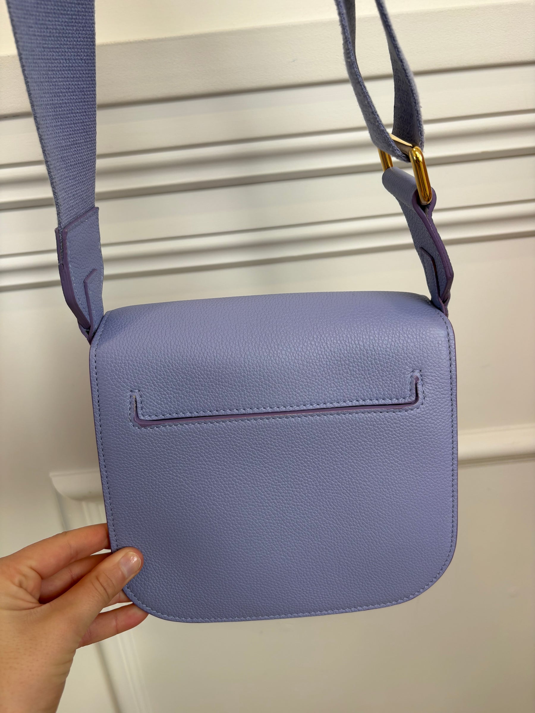 Tom Ford Lilac Leather T Bag