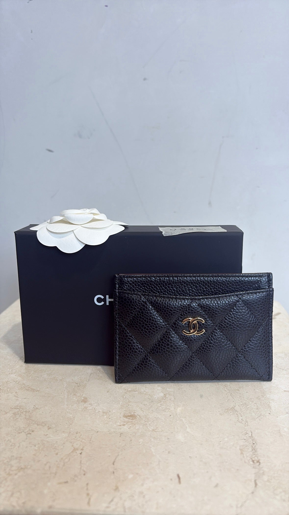 Chanel Quilted Card Holder Black