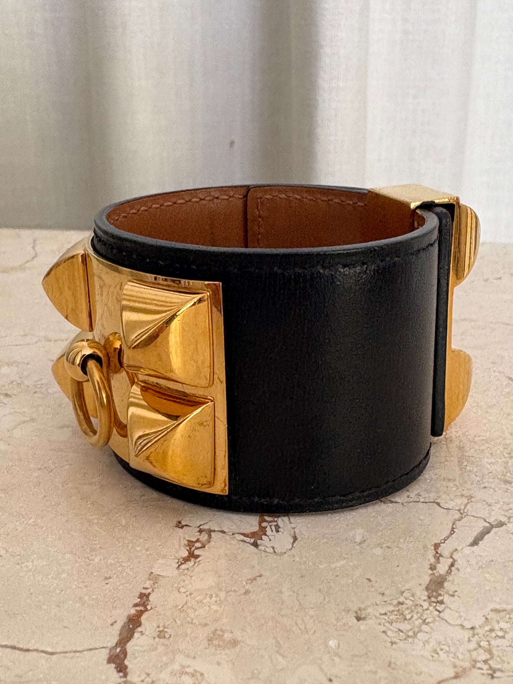 Hermès Colliers De Chien Black Gold Hardware