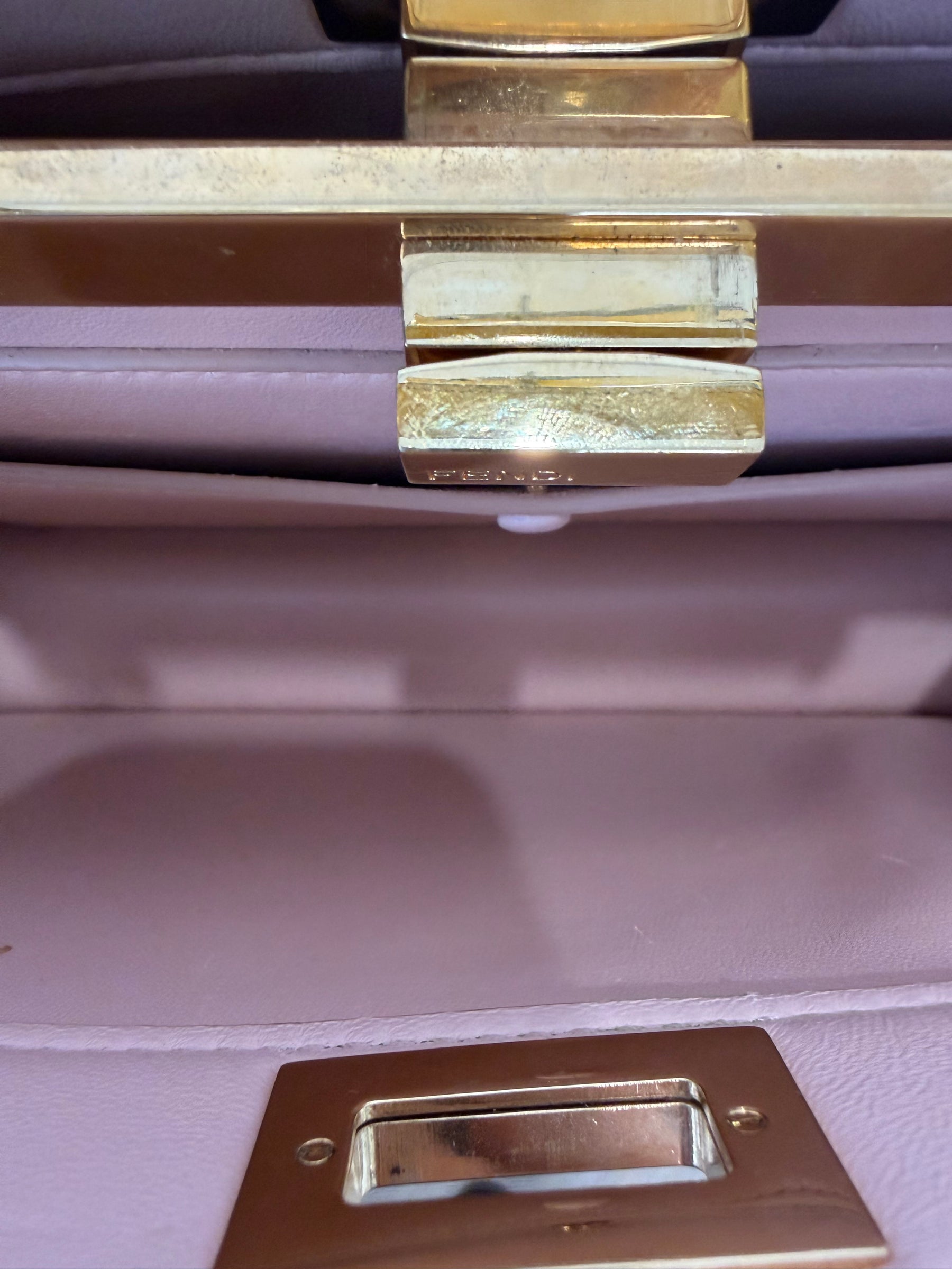 Fendi Yellow Leather ISeeU East-West Peekaboo