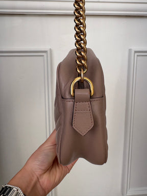Gucci Beige Leather Marmont Camera Bag