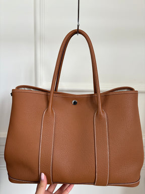 Hermès Gold Leather Garden Party 36 Tote