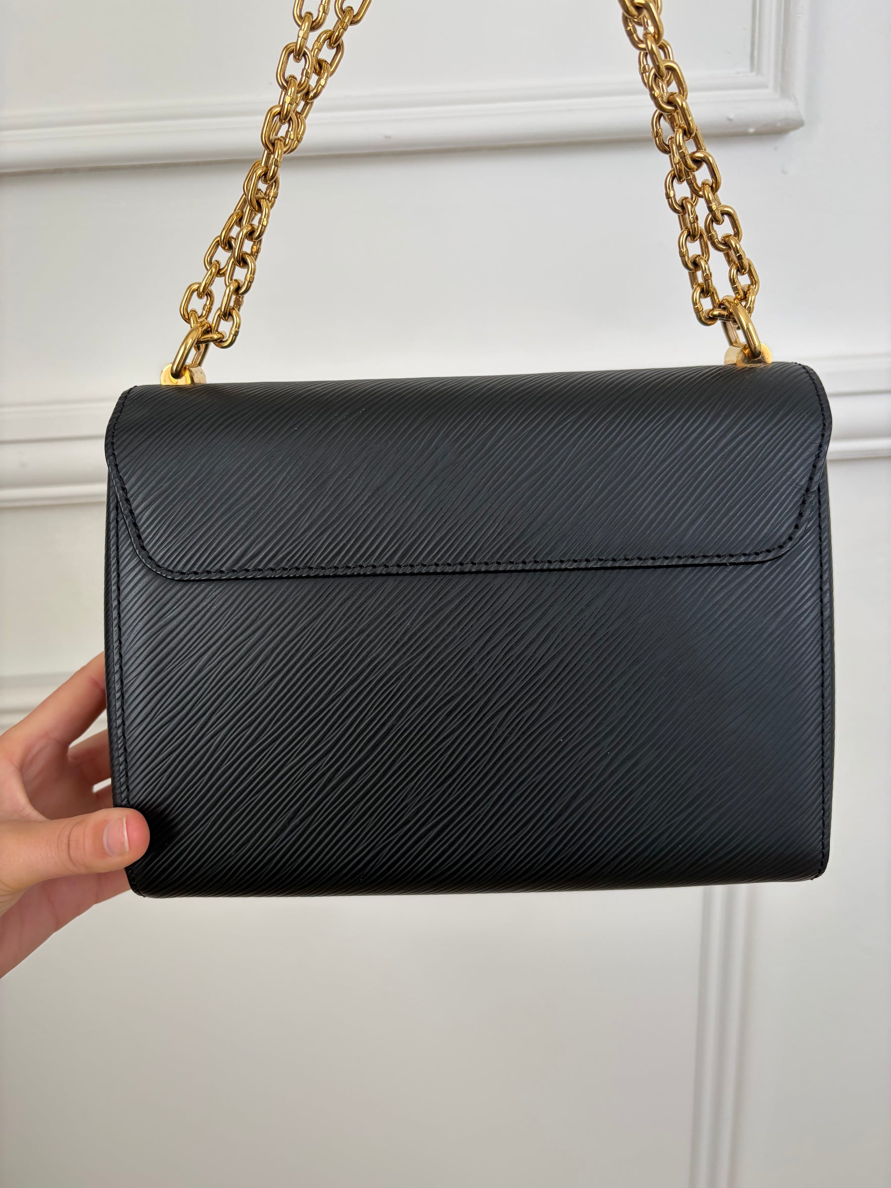 Louis Vuitton Black Epi Leather Twist Shoulder Bag