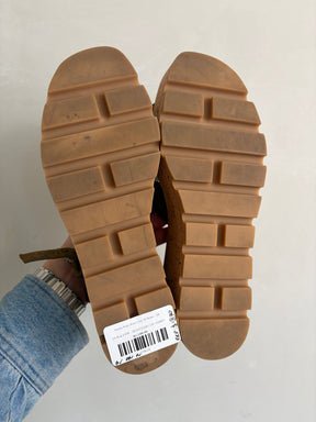 Hermès Khaki Suede Luce 30 Sandal, 39