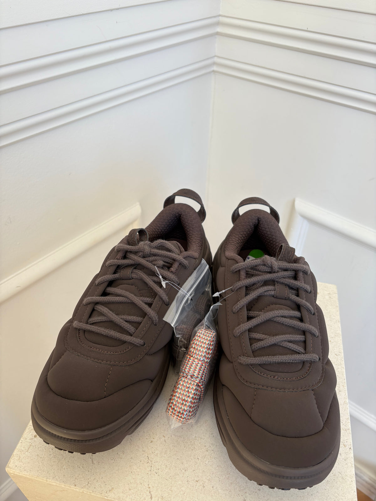 HOKA x Marni Brown Padded Neoprene Sneaker, 9 US