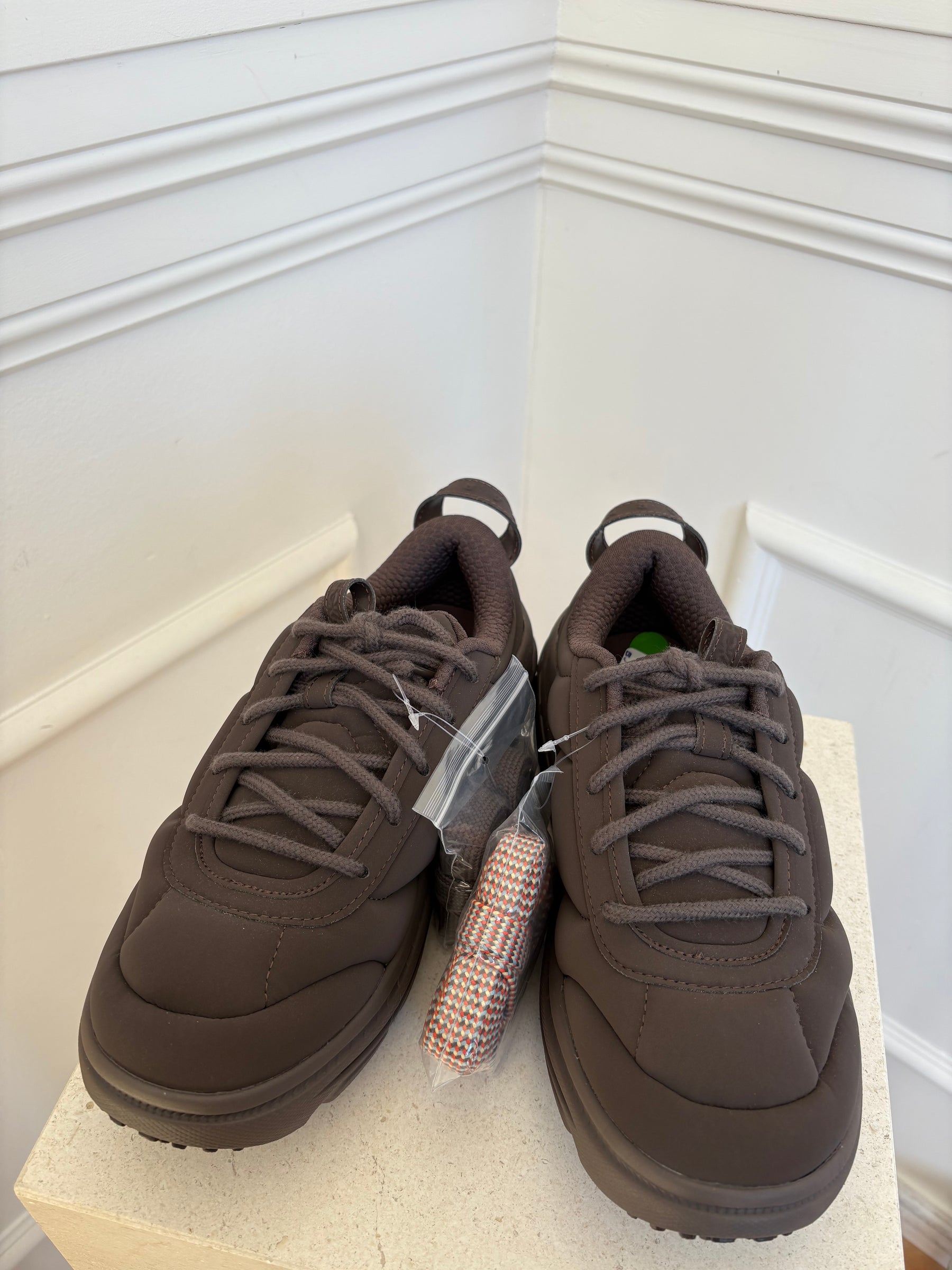 HOKA x Marni Brown Padded Neoprene Sneaker, 9 US