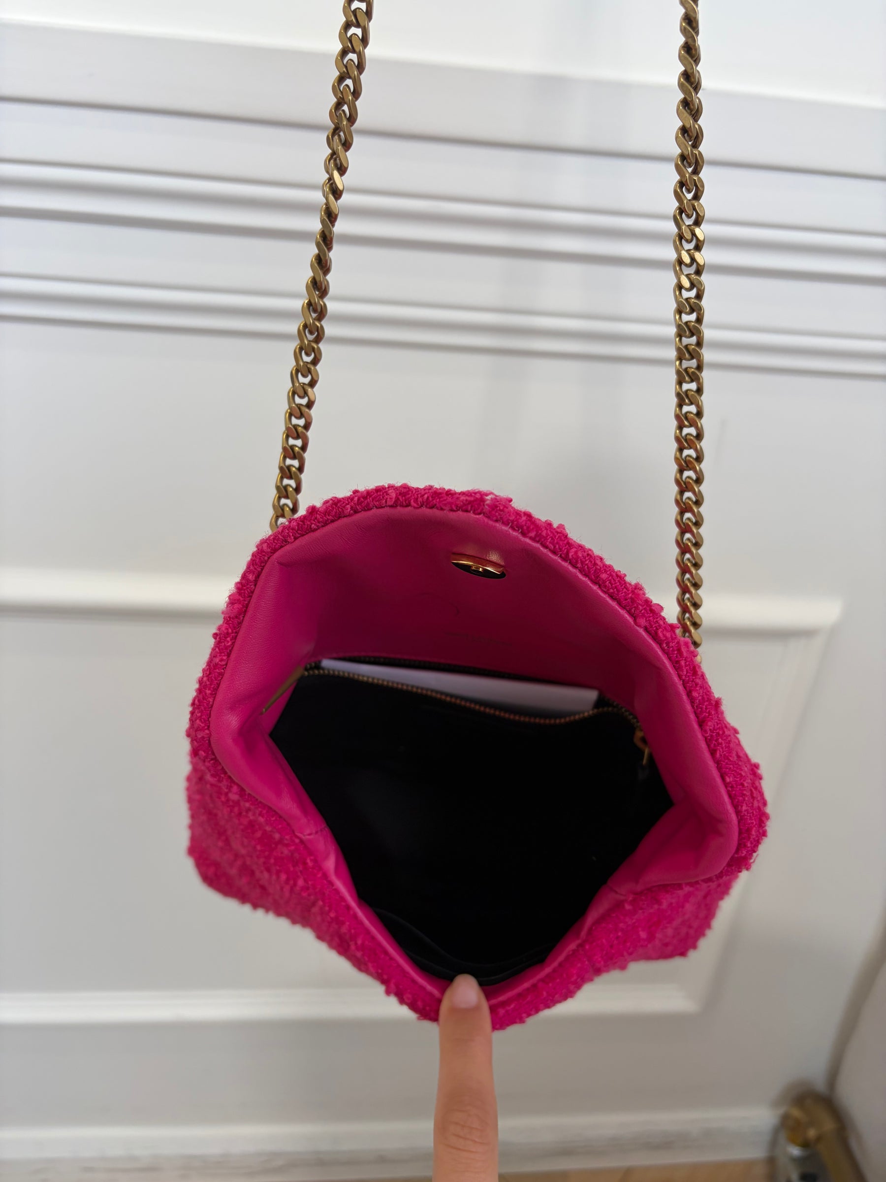 YSL Tweed LouLou In Magenta
