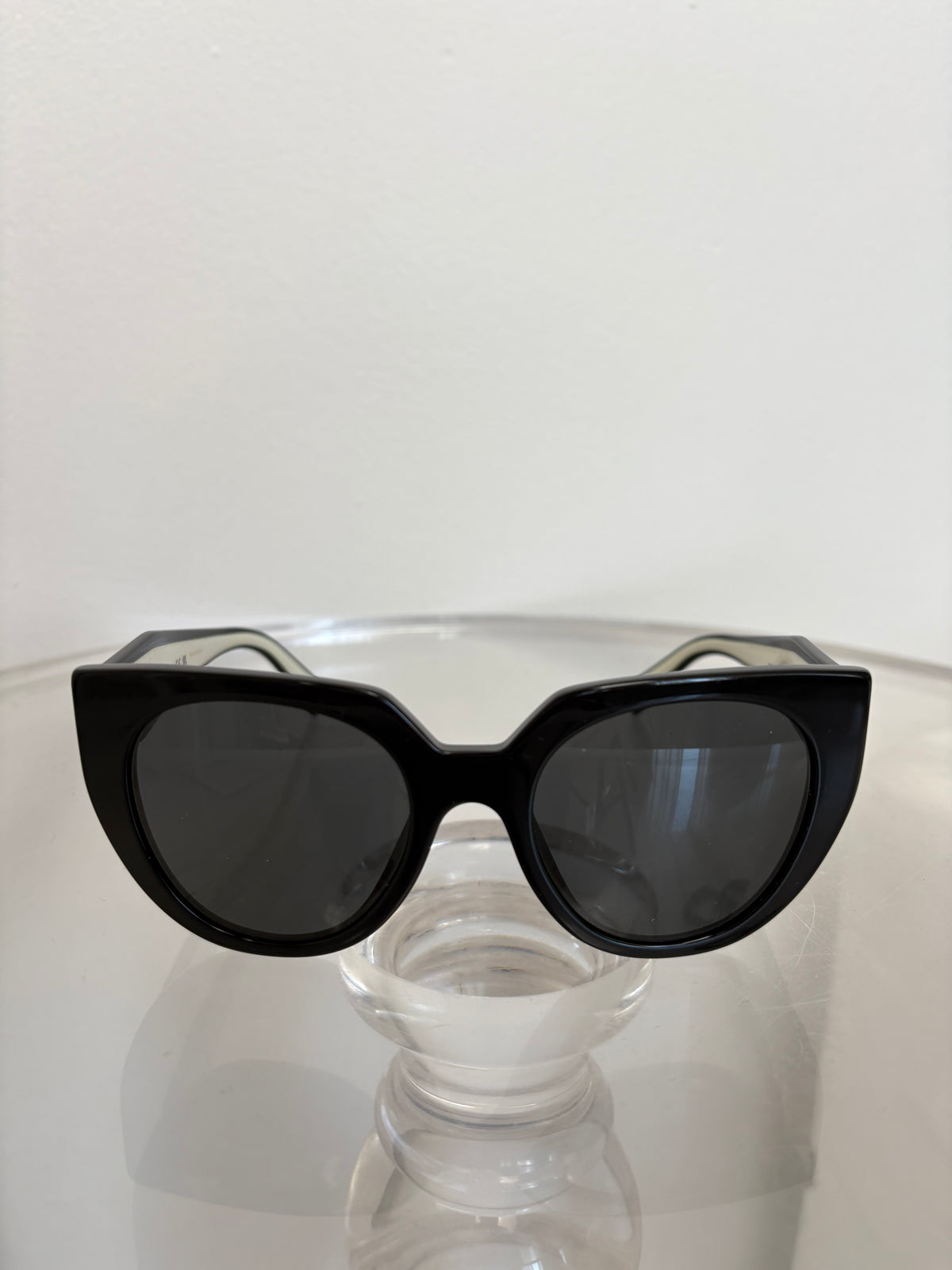 Prada Black And White Sunglasses