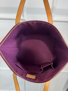 Louis Vuitton Violette Vernis Leather Bellevue MM Tote
