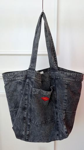 American Vintage Charcoal Denim Bag