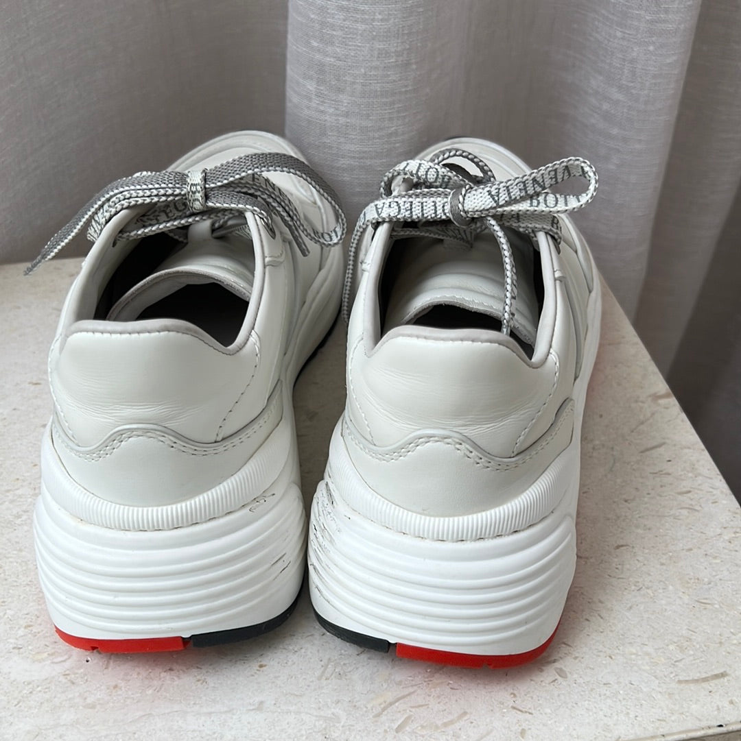 Bottega Veneta White Speedster Sneakers, 38