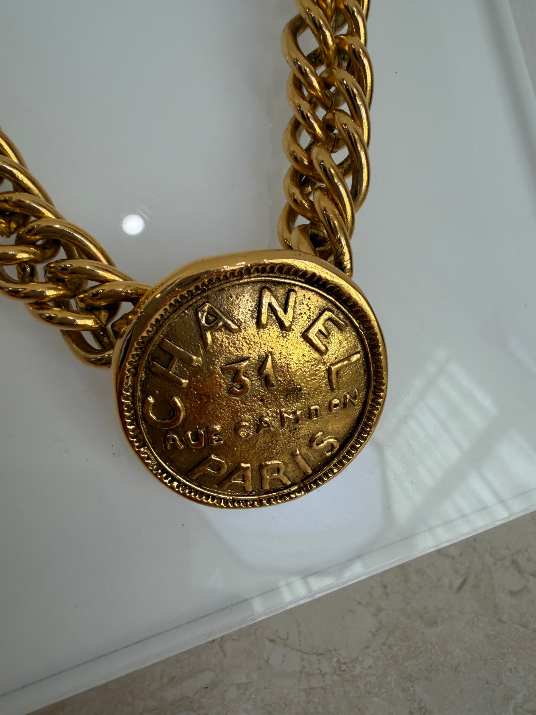Chanel Rue Cambon Paris Chocker Gold