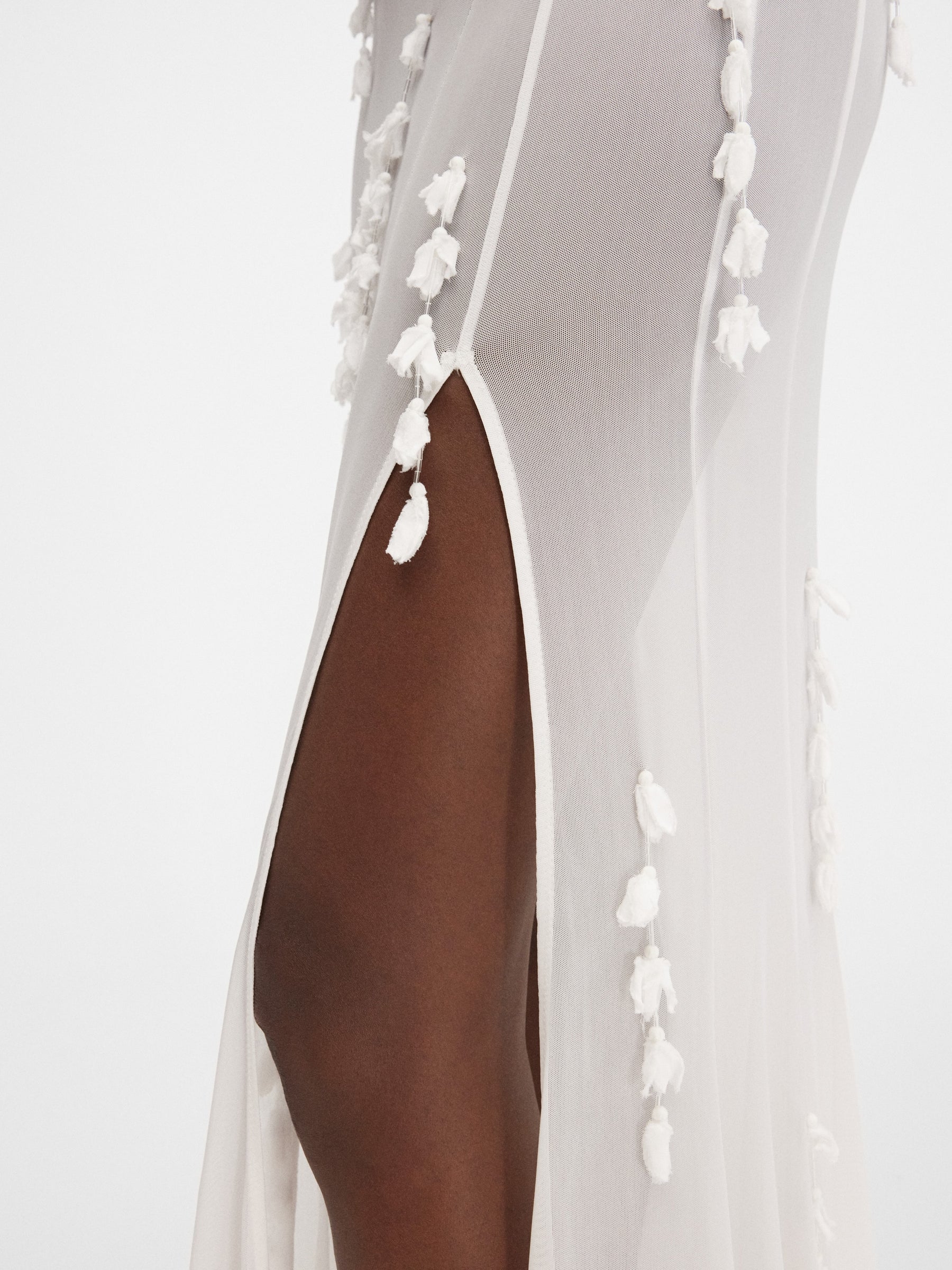 Jacquemus Black Long Jasmin Flower Dress, 38 FR