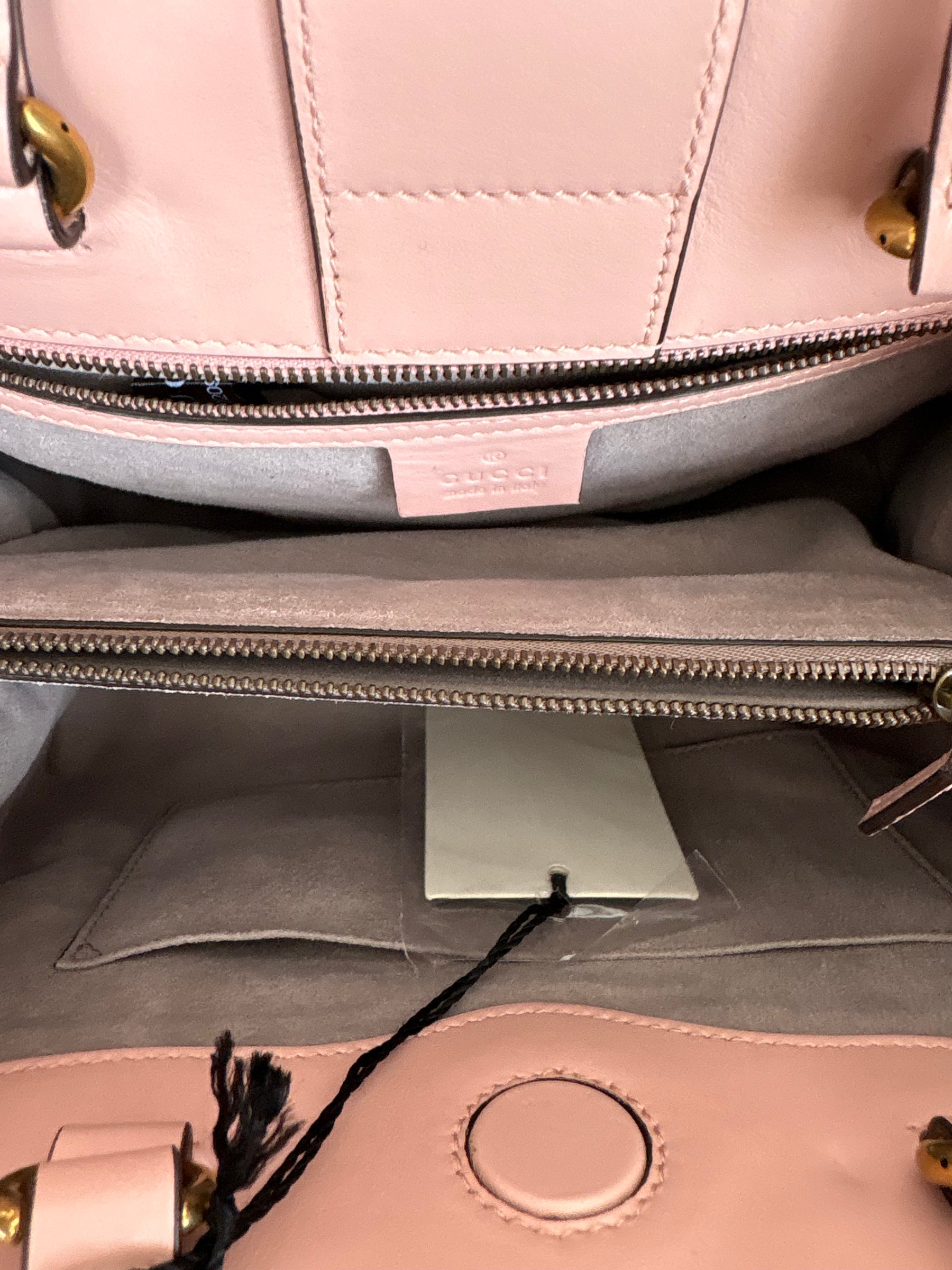 Gucci Pale Pink Quilted Marmont Tote Bag