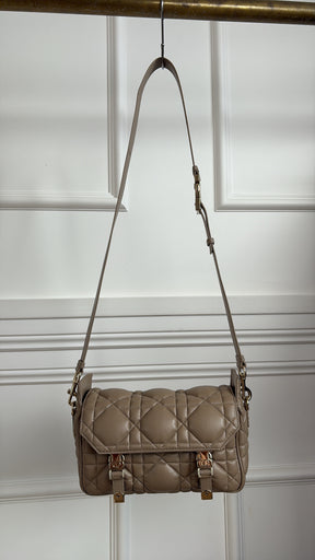 Dior Beige Quilted 'Diorcamp' Crossbody Bag