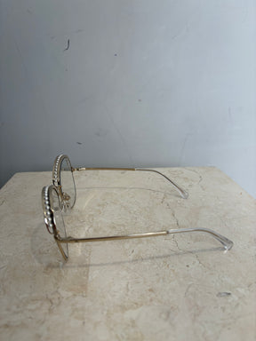 Chanel Pearl Detail Clear Glasses