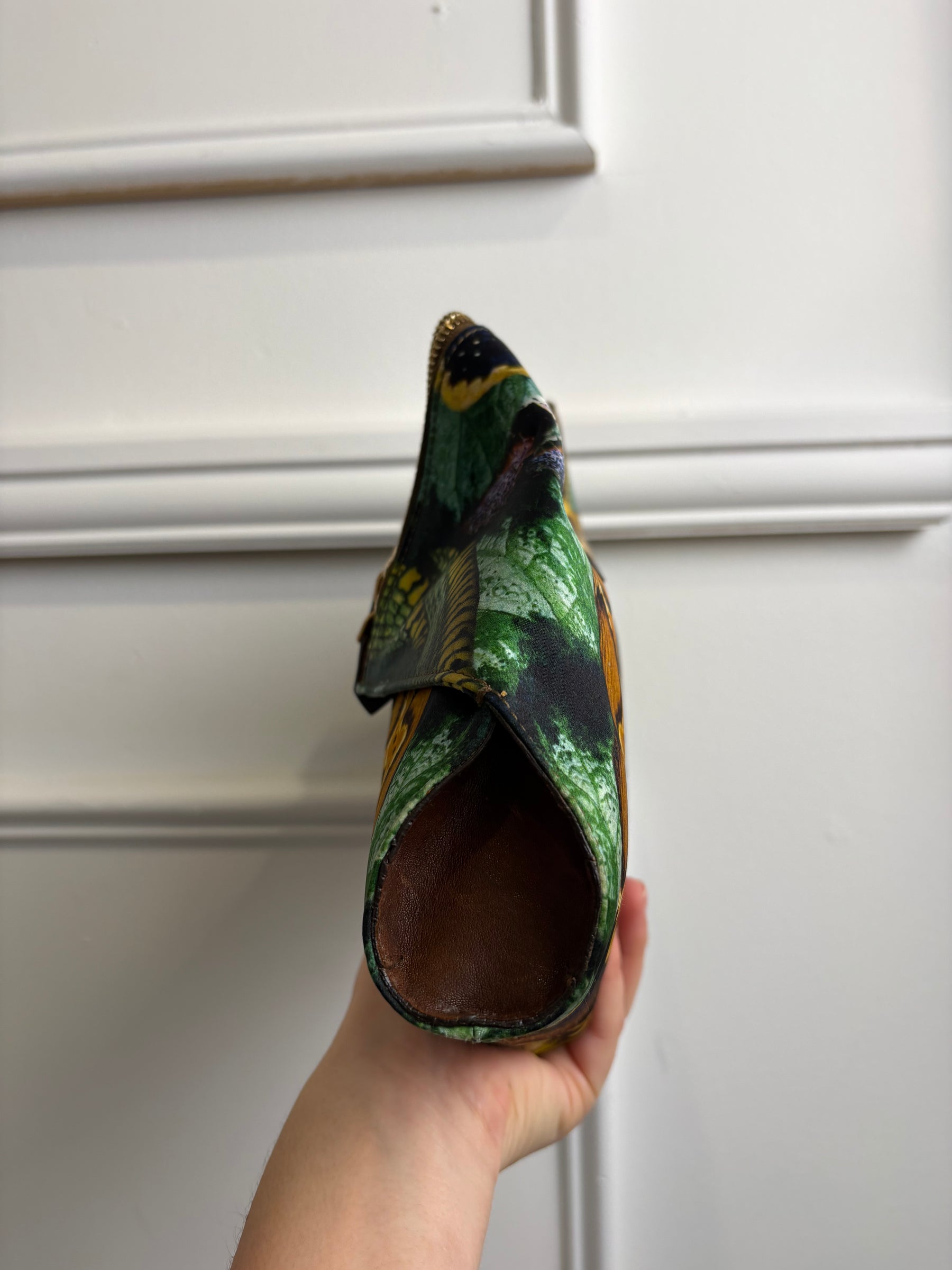 Alexander McQueen Multi Reptile Print Manta Clutch