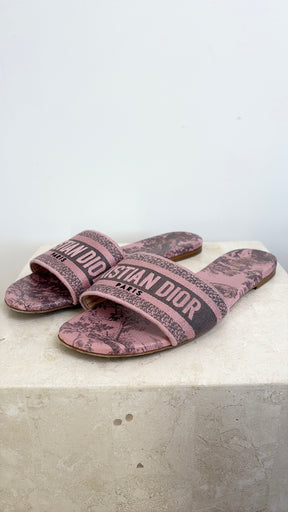 Dior Dway Slide Pink Grey, 40.5