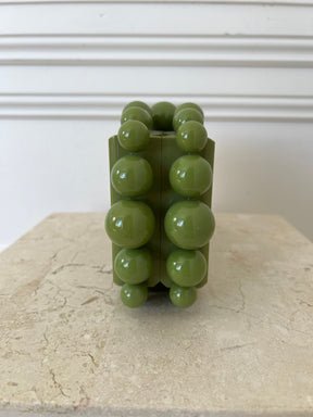 Cult Gaia Apple Green Beaded Eos Clutch