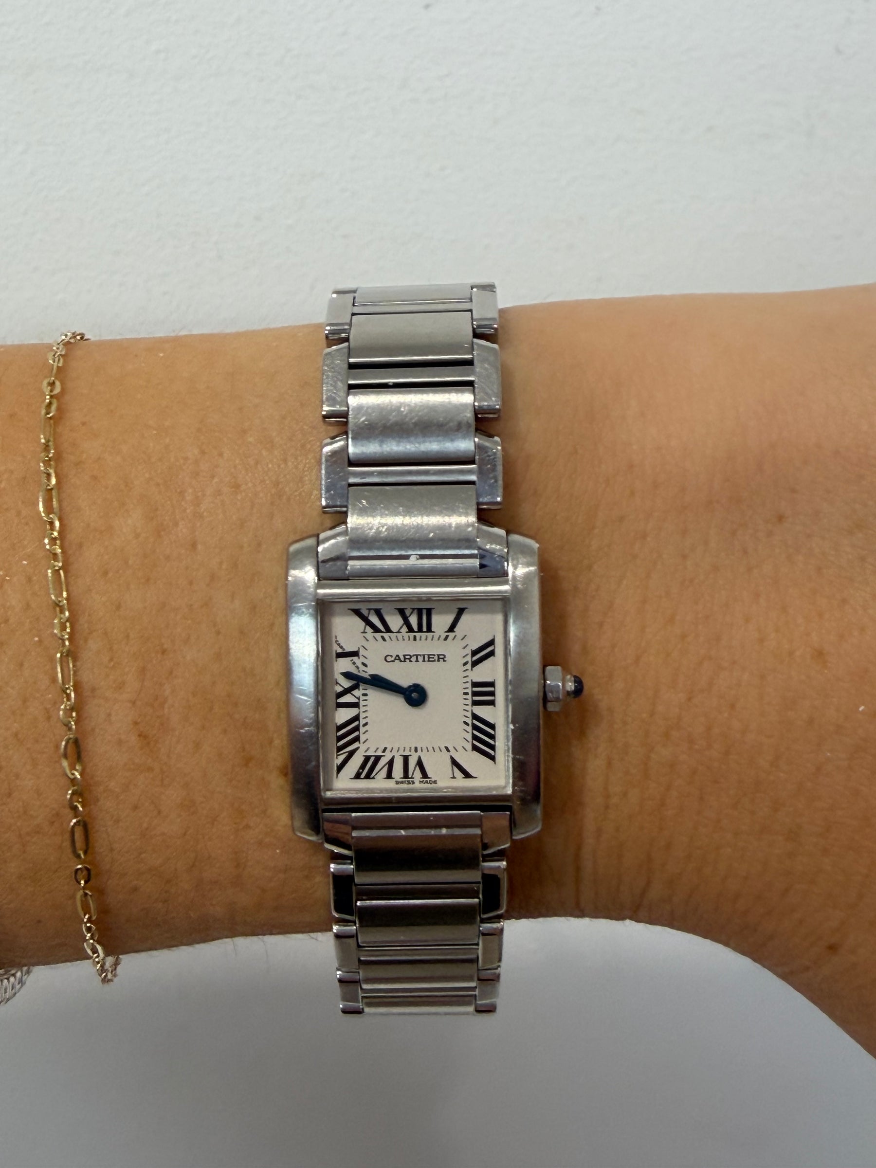 Cartier Stainless Steel Tank Francaise Watch