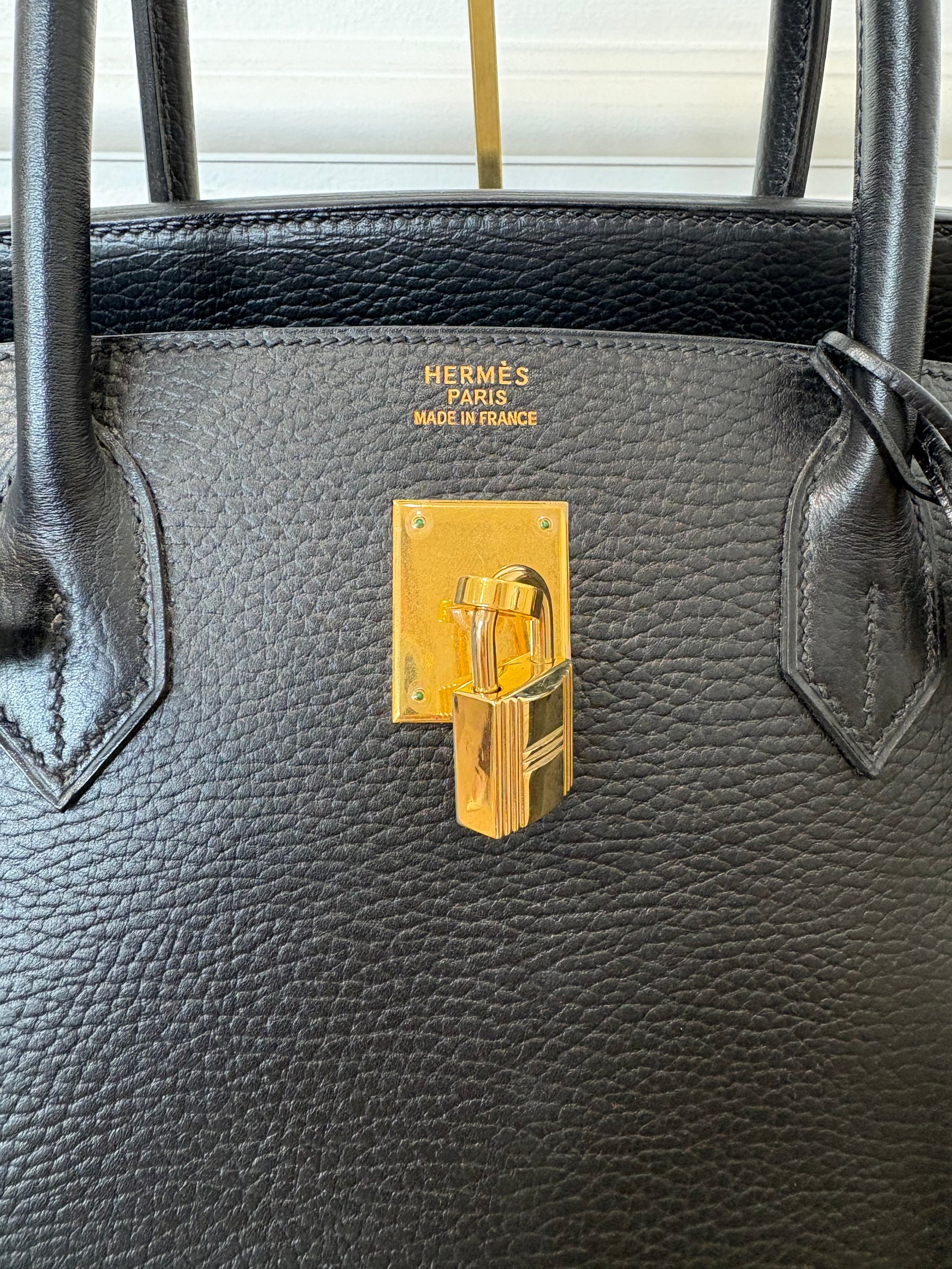 Hermès Birkin 40 in Noir Courchevel Leather