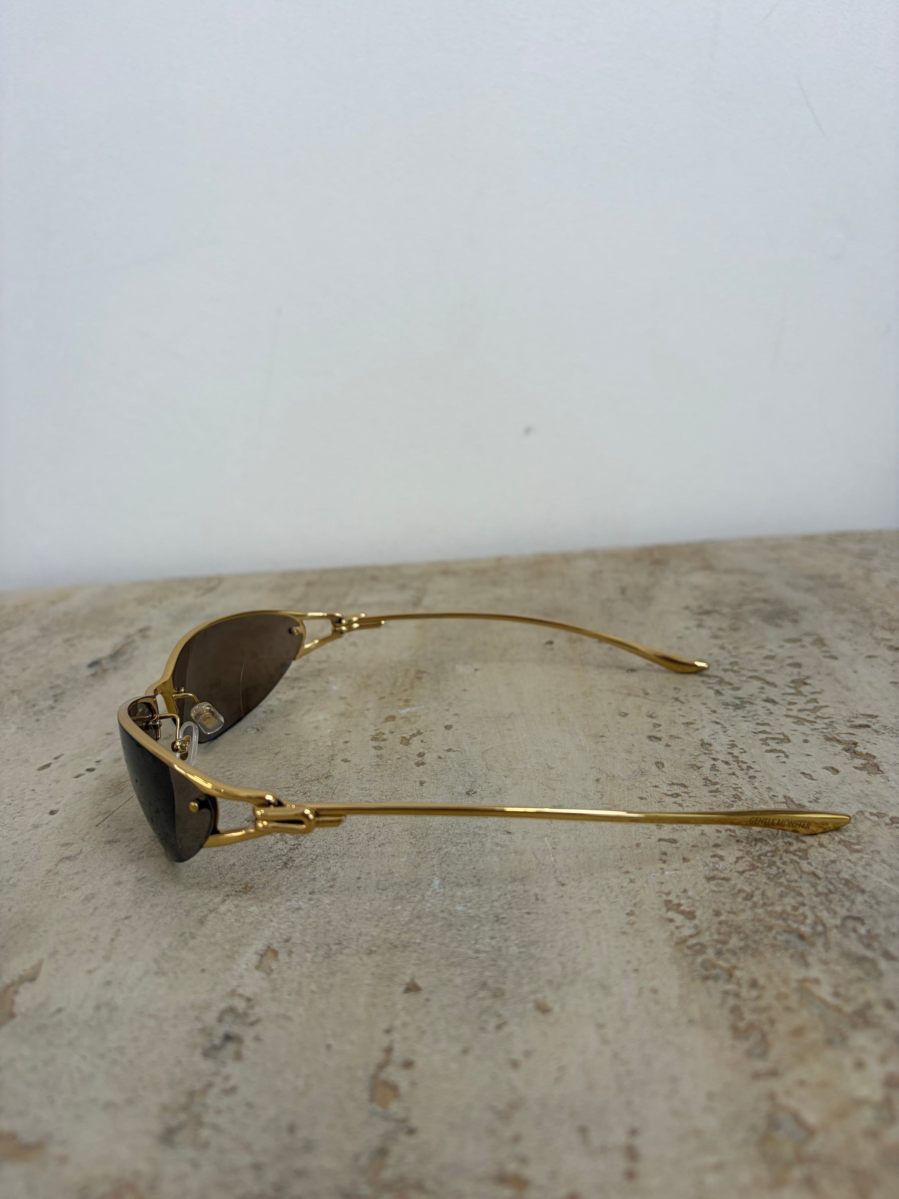 Gentle Monster Gold Futura 03 Sunglasses