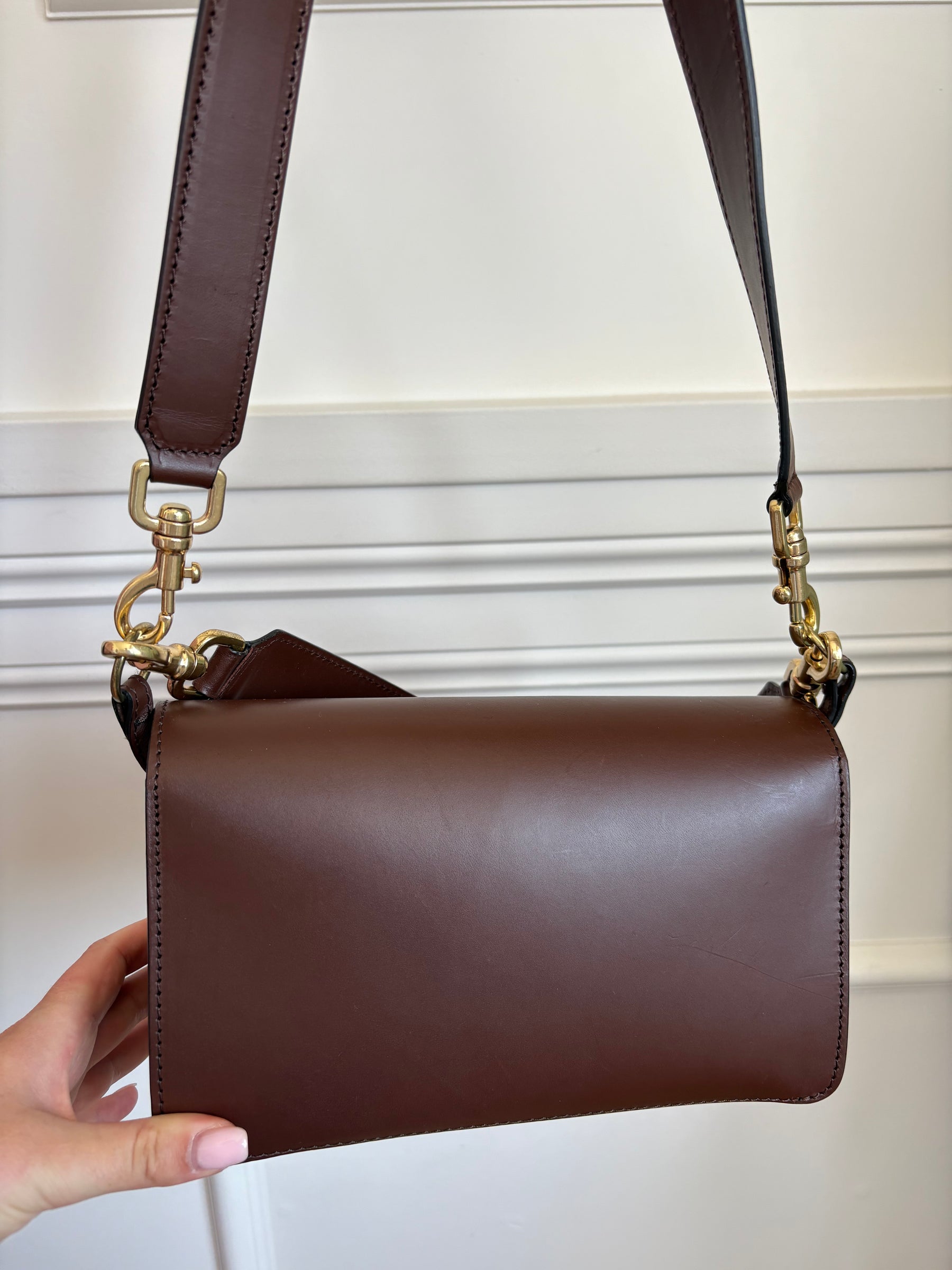 ATP Atelier Brown Leather Flap Bag