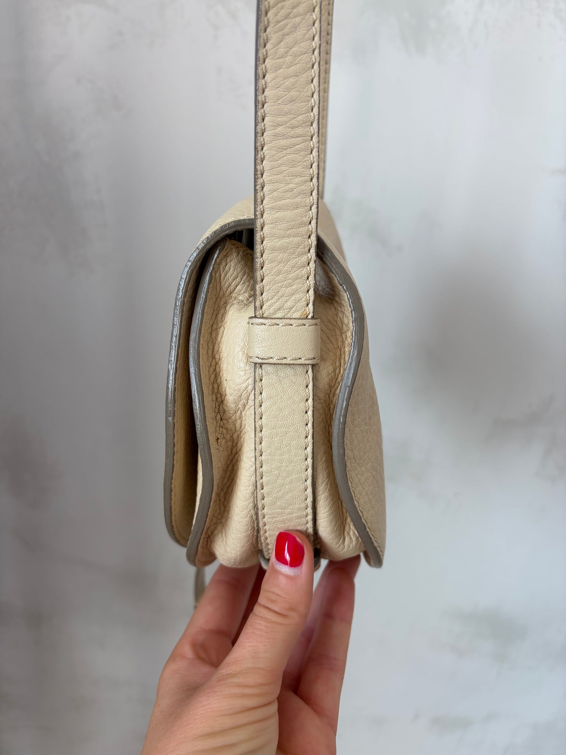 Chloé Cream leather Small Marcie Bag