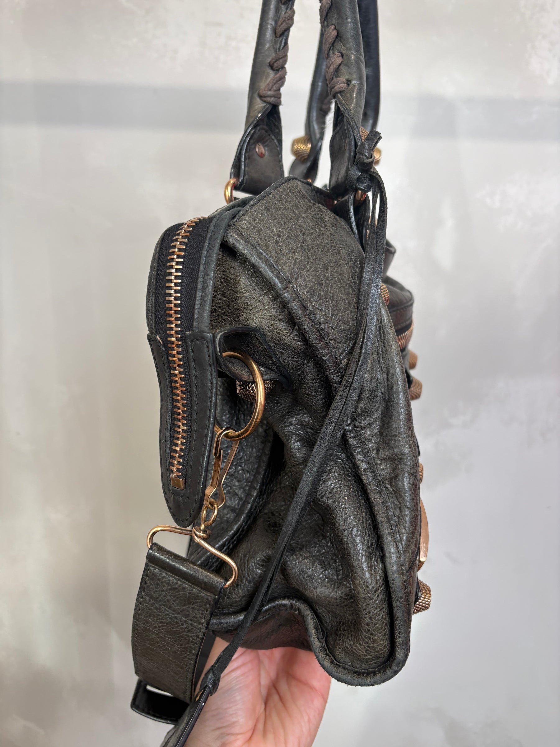 Balenciaga Charcoal City Bag