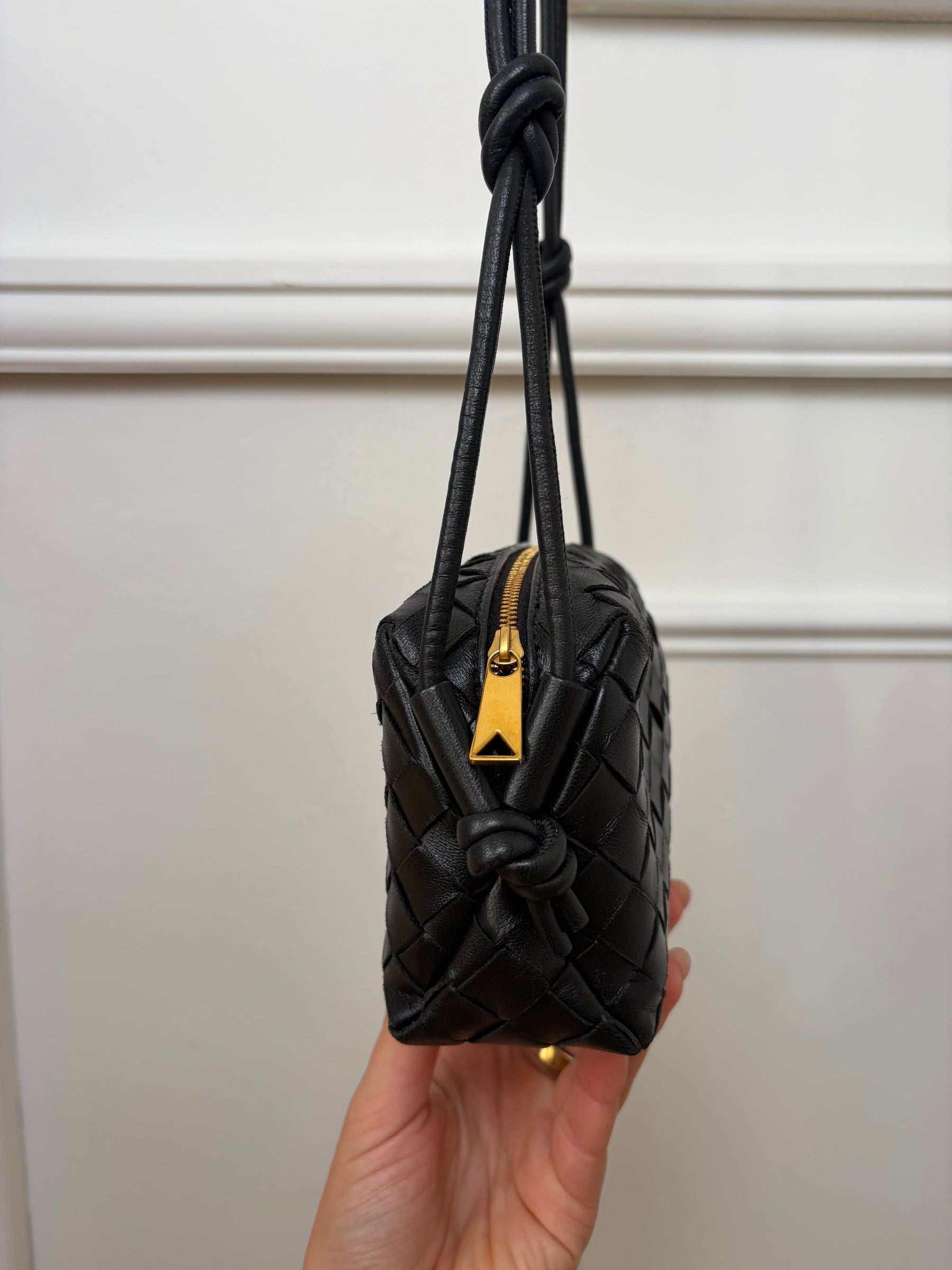 Bottega Veneta Mini Loop Camera Bag Black