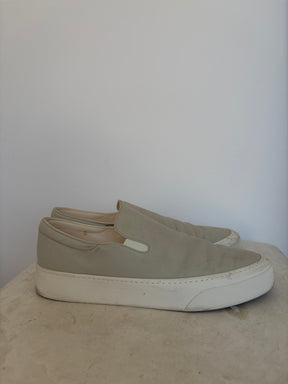 The Row Stone Canvas Slip On Sneaker, 40
