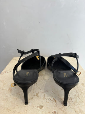 Celine Pump Kitten In Calfskin Black, 38