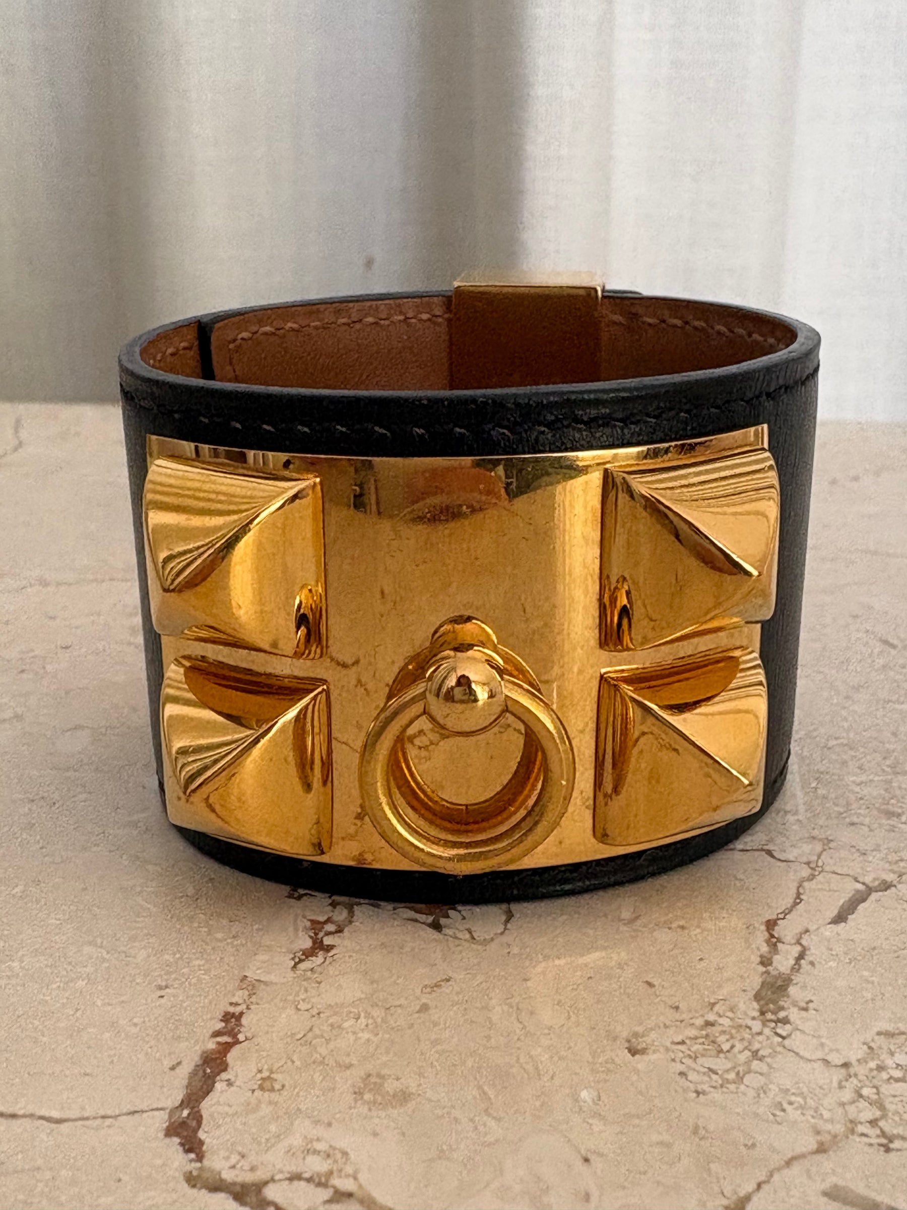 Hermès Colliers De Chien Black Gold Hardware