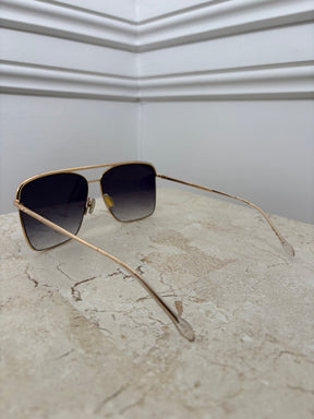 Isable Marant Gold Square Oversized Aviator Sunglasses