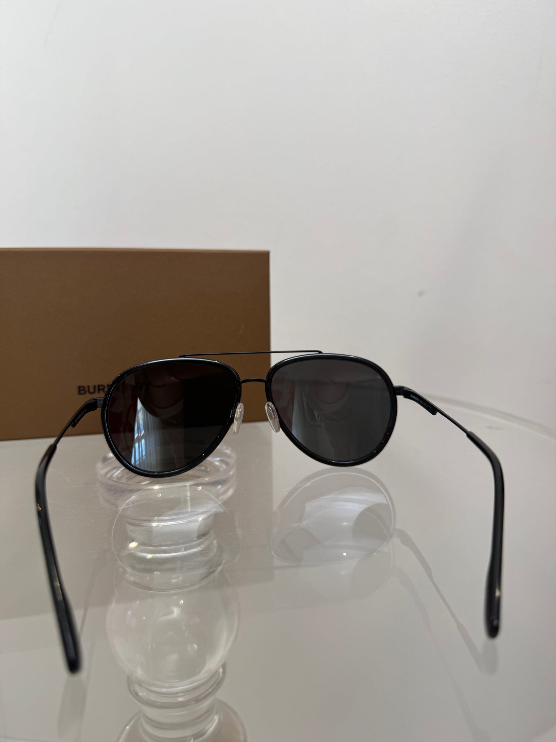 Burberry Black Aviator Sunglasses