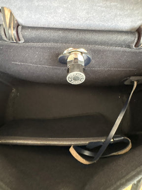 Hermès Herbag 31 Black Navy And Brown