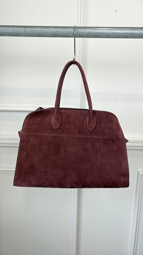 The Row Light Burgundy Suede Soft Margaux 15