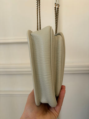Saint Laurent Ivory Leather Baby Nikki Bag