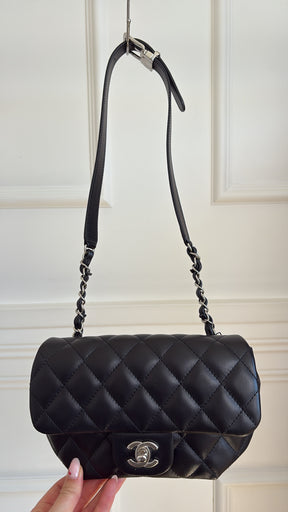 Chanel Black Leather Uniform Belt Bag
