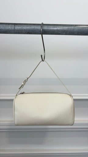 The Row Ivory Grained Leather 90's Bag