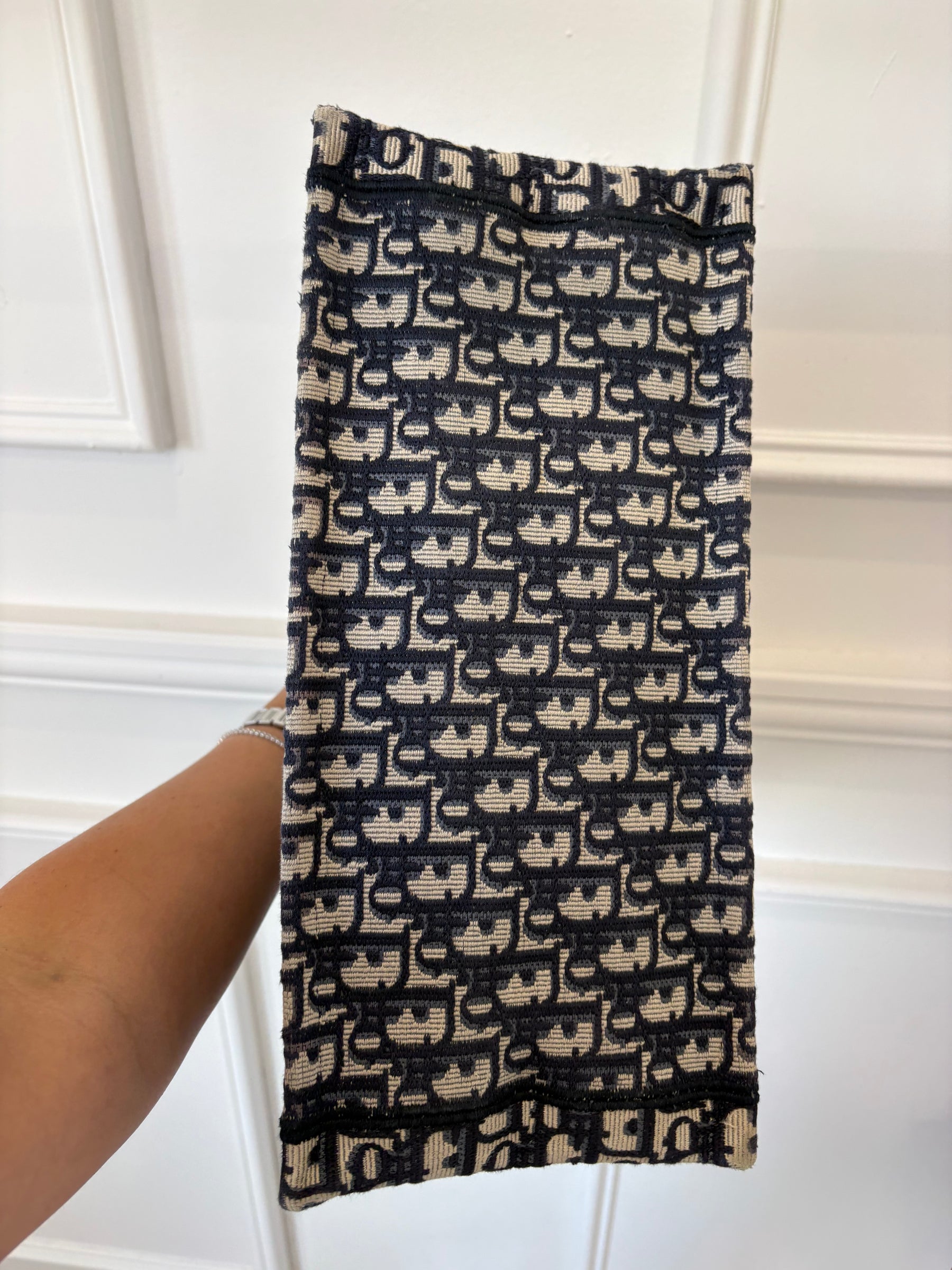 Dior Navy Oblique Canvas Medium Book Tote
