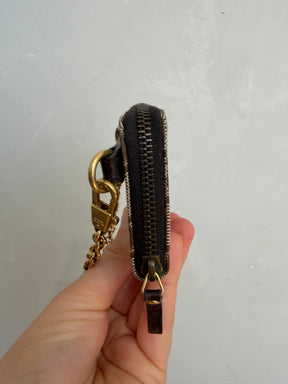 Gucci Canvas Monogram Mini wallet with Chain