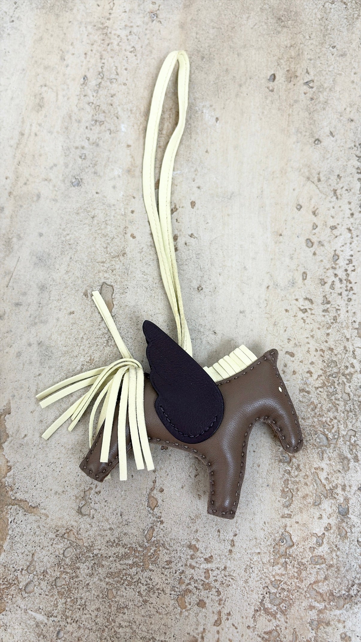 Hermès Etoupe, Jaune Milton and Rouge Sellier Rodeo Pegasus Charm
