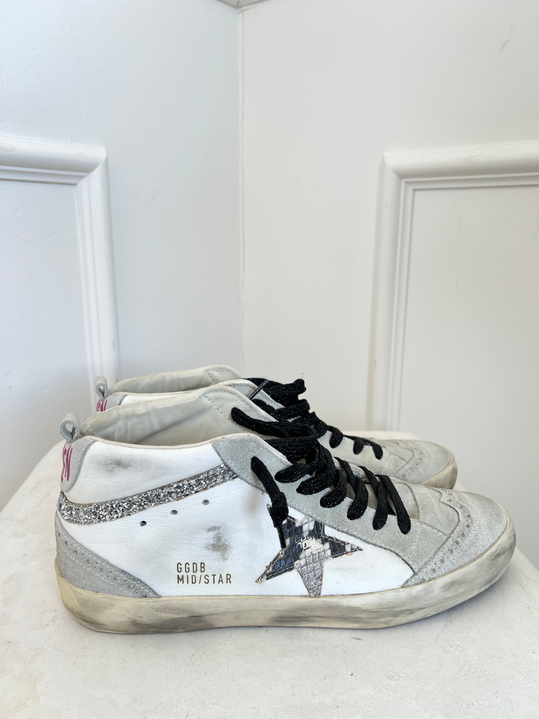 Golden Goose Mid Star Seankers Grey Silver, 41