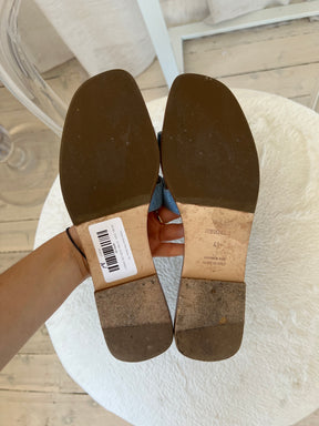 Hermès Denim Oran Sandal, 41